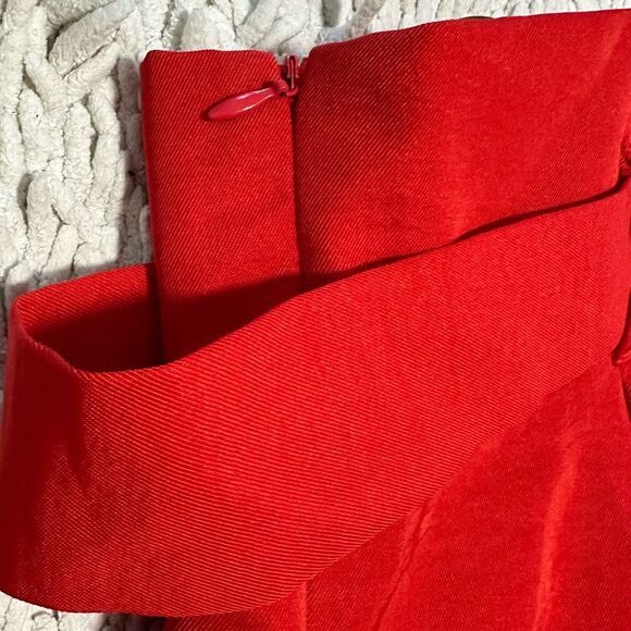 Jealous Tomato High Waisted Paperbag Red Belted Shorts, Large - Picture 5 of 6